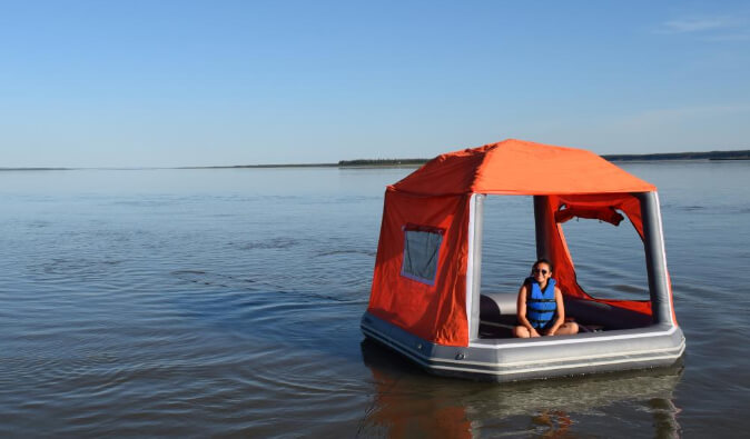 Floating Tent Camping in cherai