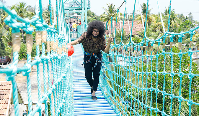 Hanging Bridge in cherai